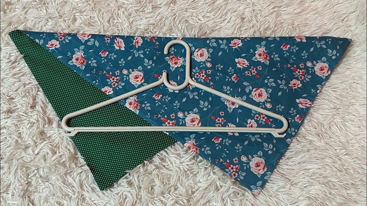 DOIS QUADRADOS E UM CABIDE 🌟 COSTURA CRIATIVA 🌟 CANAL DA ROSA 