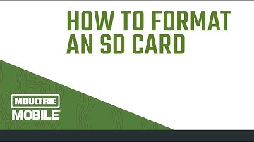 How to Format an SD Card In A Cellular Trail Camera