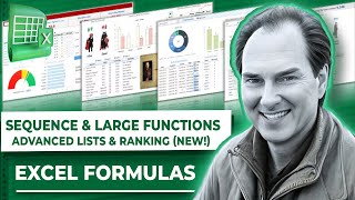 Excel Power Up!  SEQUENCE & LARGE Functions for Advanced Lists & Ranking NEW!