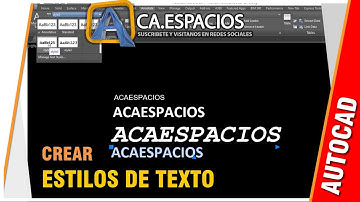 COMO HACER UN ESTILO DE TEXTO EN AUTOCAD