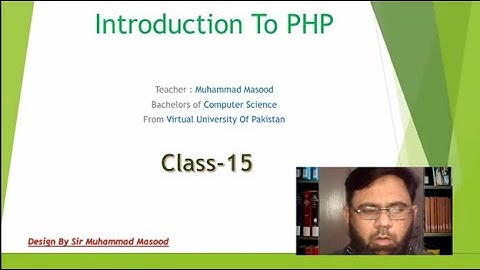 PHP Class 15 sir masoood  | Chapter-07  |   Loops | while and do - while loop | Urdu | Hindi