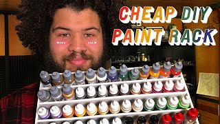 CHEAP DIY paint rack | It's important to take meaningful breaks