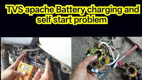 Tvs apache 180/160 battery charging/Discharge problem and self starter not working.