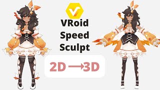 【Vroid Studio】Vroid speed sculpt Vtuber model | #vtuber 【Moe Bun】#speedsculpt #Vroid Studio