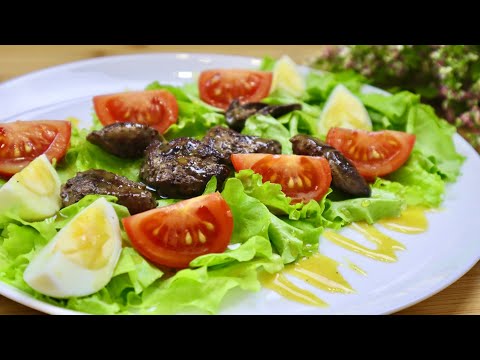 Video: Warmer Salat Mit Hühnerleber