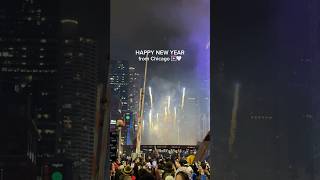 Happy New Year from #chicagoriverwalk fireworks show 🤍🎆 #2025 #chicagotravel #travelmore #love