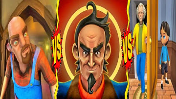 Scary Stranger 3D VS Hello Crazy Neighbor House New Levels (Android,iOS)