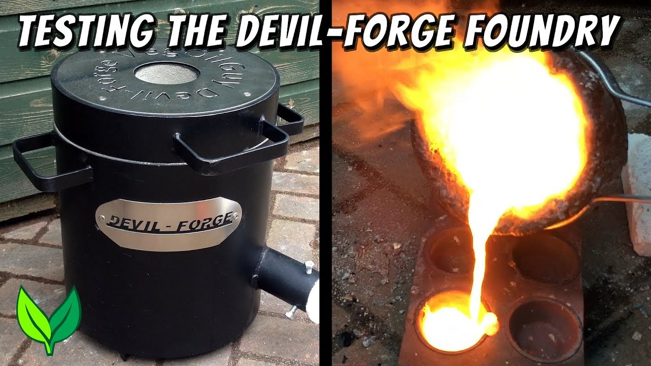 DEVIL-FORGE Gas Metal Melting Furnace FB2MB w/Crucible 10kg