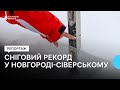 На Чернігівщині випала рекордна кількість снігу: де саме і скільки