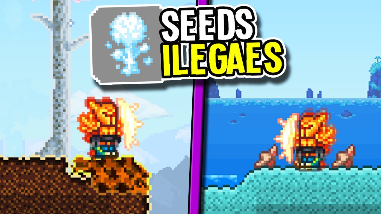 Las nuevas SEEDS SECRETAS de TERRARIA 1.4.5 están ROTAS 💀