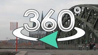 Германия. Кёльн. Прогулка по мостам. Часть 1. (VR Video 360°)