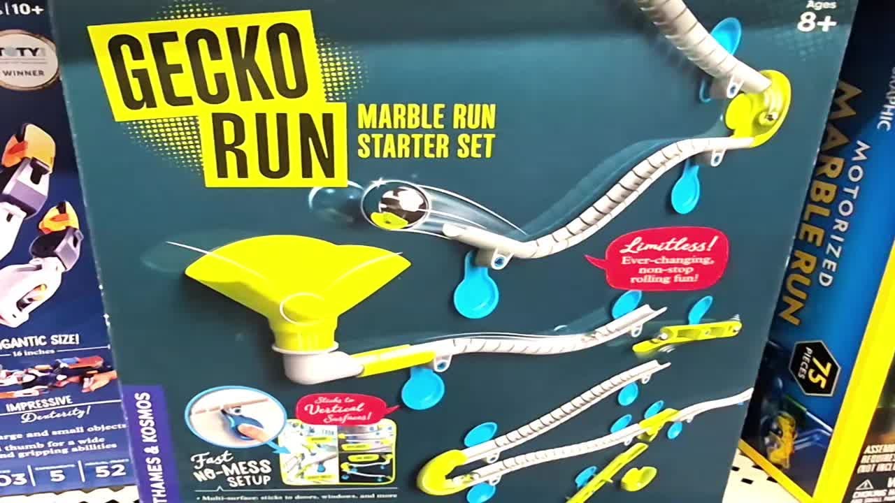 Gecko Run Twister – Expansión De Pista De Bolas Con Efecto Giratorio, Adhesión Nano Sin Residuos, Para Superficies Lisas Verticales