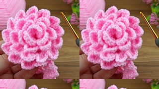 Wow Amazing you won't believe I did this / Very easy crochet rose motif making for beginners