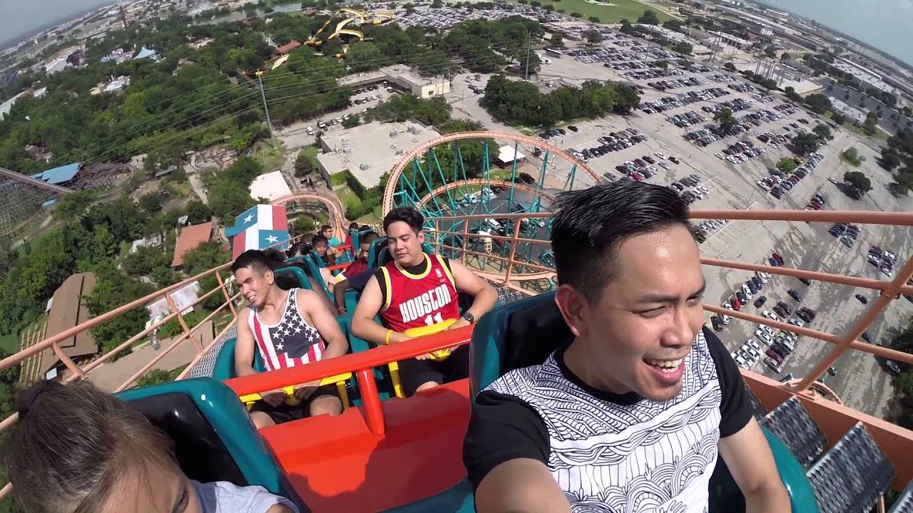 Six Flags Over Texas Titan YouTube