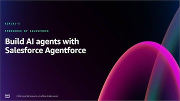 AWS re:Invent 2024 - Build AI agents with Salesforce Agentforce (AIM131)