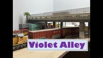 Layout Overview - Violet Alley - A brand new Modern HO shelf switching model railroad layout