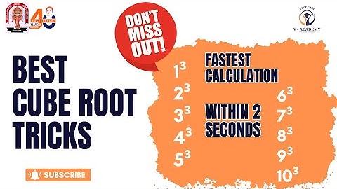 Aptitude Made Easy - How to solve cube root in seconds? Math tricks and shortcuts fastestcalculation