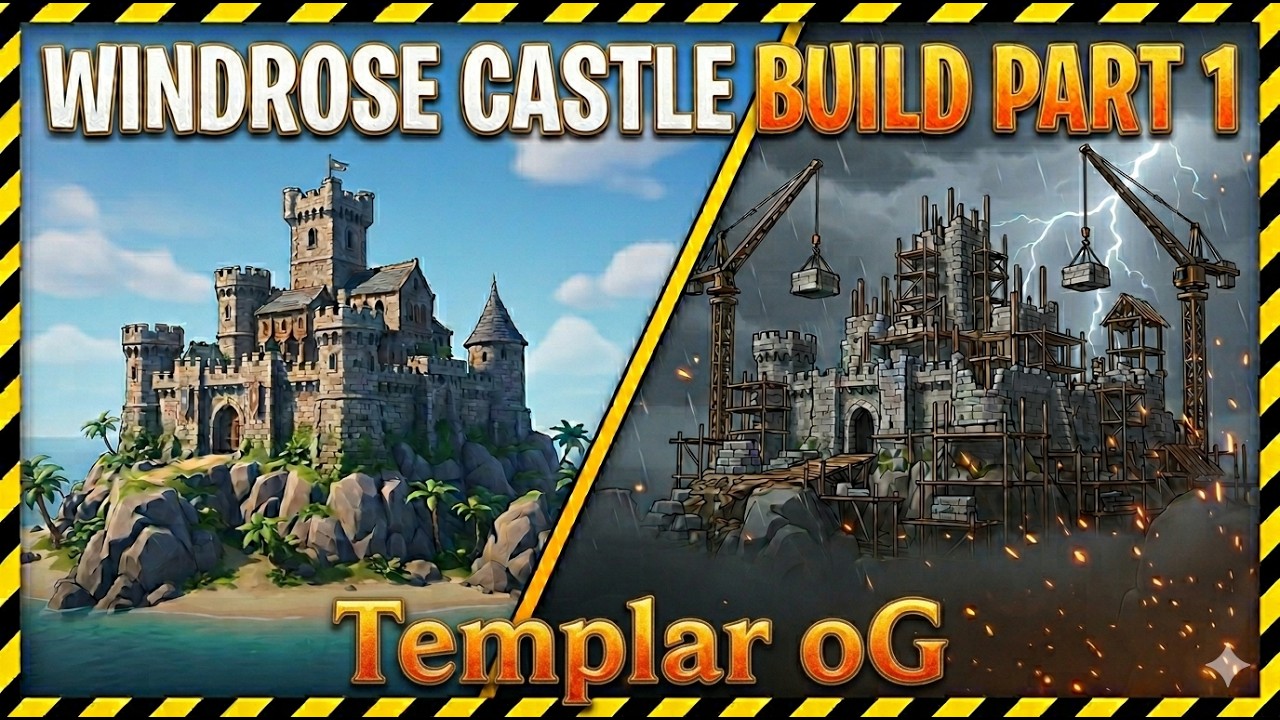 Windrose Castle Build Part 1! - YouTube
