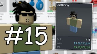 I Am Now the 15th RICHEST ROBLOX PLAYER in the World..