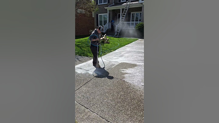Pretreating Concrete to Pressure Wash