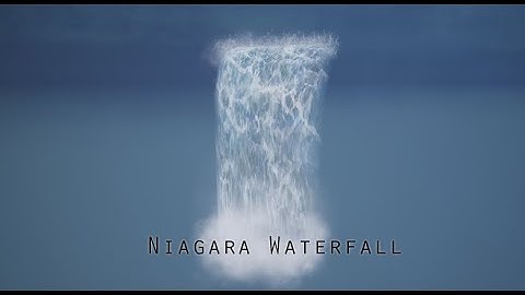 Unreal Engine Niagara Realistic Waterfall Particle FX  with Smooth LOD (Scalability) and Sound FX
