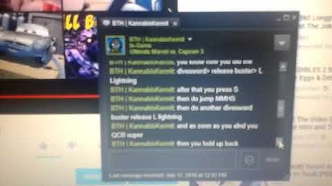 Ultimate Marvel vs Capcom 3: Zero lightning loop tutorial message