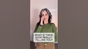 From stress to secrecy to disgust what their nose is really telling you. #facereading #bodylanguage