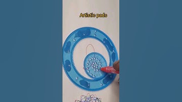 spirograph made easy 👌 #short #spirograph #satisfying #spiroart #spirography #oddlysatisfying #art
