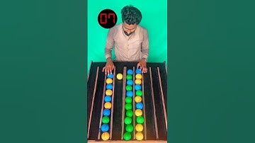 Ball sorting challenge trying to complete with in 20 second #asmr #familygames #satisfying