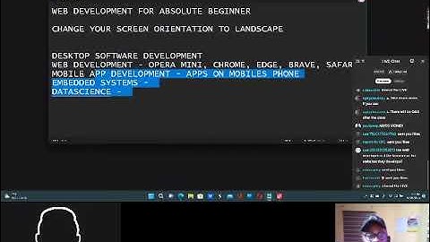 WEB DEVELOPMENT FOR ABSOLUTE BEGINNERS (TIKTOK LIVE CLASSES 001)