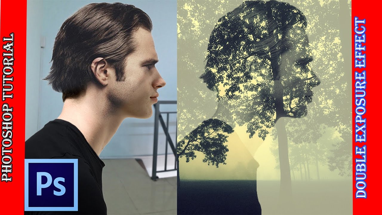 Adobe Photoshop Tutorial Double Exposure Effect Lang Bangla - YouTube