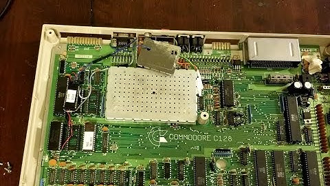 Quick and Dirty Commodore 128 80 column VDC output and ROM switches.