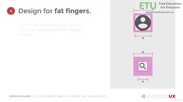 8  Five Rules for Effective UI Design on Small Screens