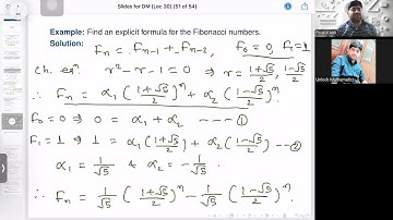 Discrete Mathematics | Lec-30 | Solving Homogeneous Recurrences: Characteristic Root Method