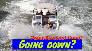THEY WEREN'T READY FOR ALL THAT WATER😳 Point Pleasant Canal Wild Moment's