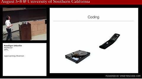 ITSOC School of Information Theory 2010: Ruediger Urbanke, Part 1