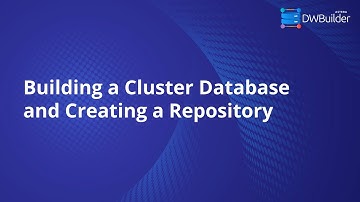 Building a Cluster Database and Creating a Repository in Astera DW Builder