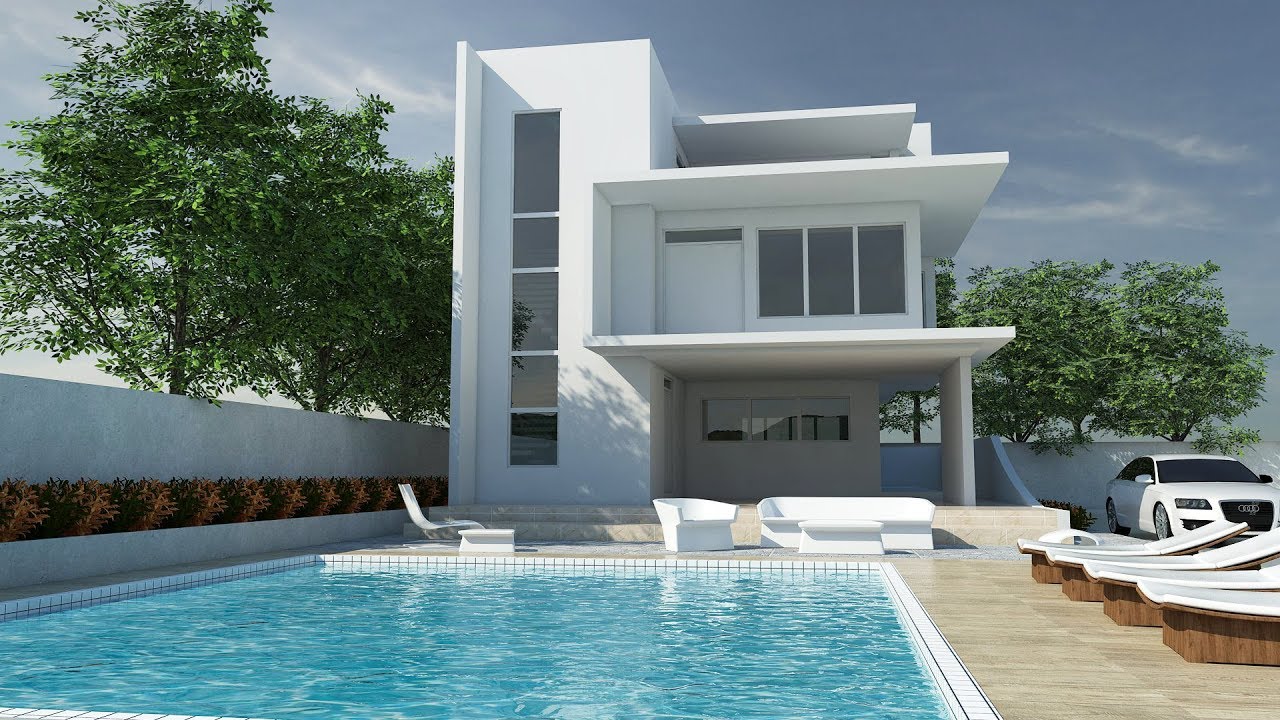 sketchup exterior rendering vray exterior tutorial YouTube