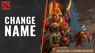 How to Change Name in Dota 2