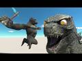 Kaiju Monsters Face Godzilla & The Broken Bridge Peril! - Animal Revolt Battle Simulator