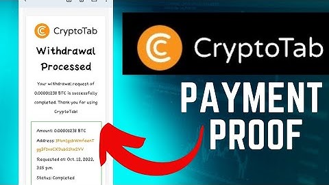 CryptoTab Browser LIVE Withdrawal Proof || Free Bitcoin  || Real or Fake || #cryptotabbrowser