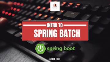 #springboot #springbatch 01- Spring Batch for Beginners