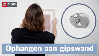 Wanddecoratie Ophangen Aan Gipswand Met De Stas Drywallclip