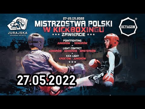27.05.2022 Mistrzostwa Polski kadetów młodszych i starszych w kickboxingu formuła Kick Light
