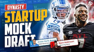 let's go drafting ⎮ dynasty startup mock draft  (2024 fantasy football)