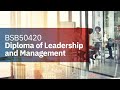 Diploma of leadership and management overview