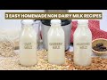 3 Homemade Non Dairy Milk Recipes (Oat, Cashew & Almond) | Using Kuvings Auto10 Juicer