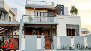 2110sqftல் அழகான North Facing 3BHK வீடு | Beautiful Duplex House with Modular Kitchen | Veedu 263