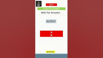 Guess the output - 10 #codemyth #coding #javaframework #codedecode #code #programminglife