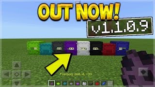 MCPE 1.1.0.9 UPDATE!! Minecraft Pocket Edition UPDATE! 1.1.0.9 OUT NOW! (Pocket  Edition) - YouTube